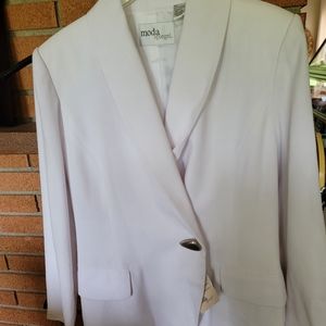 Vintage 90's White suit Moda by Spiegel